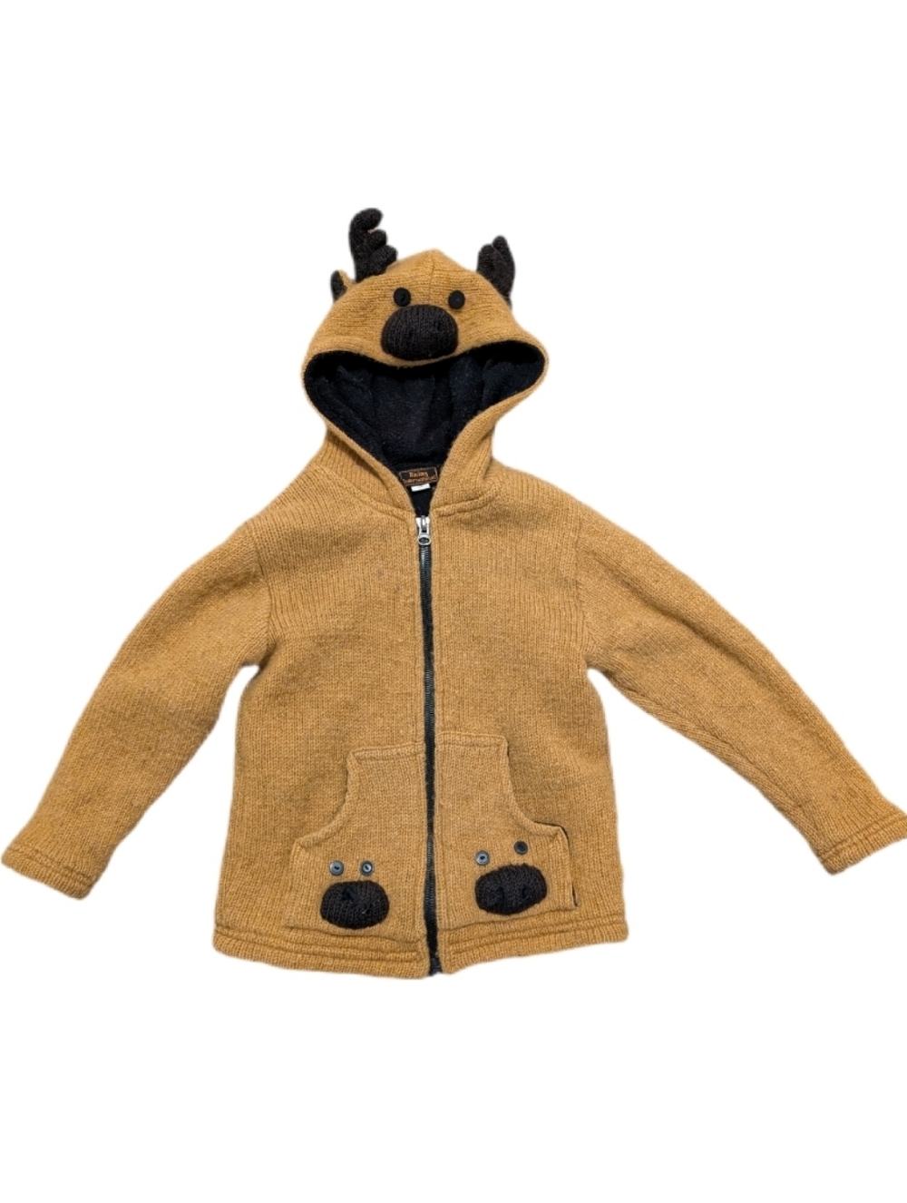 Rising International Knitted Wool Moose Zip Up 6